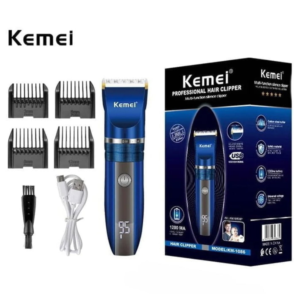 επαγγελματική-επαναφορτιζόμενη-κουρευτική-μηχανή-km-1086-kemei-professional-hair-clipper